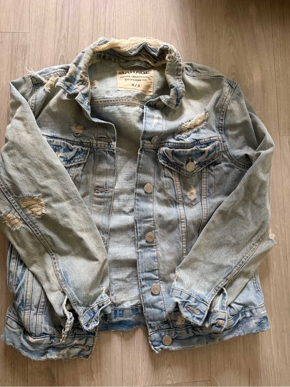 Garage Distressed Denim Jacket